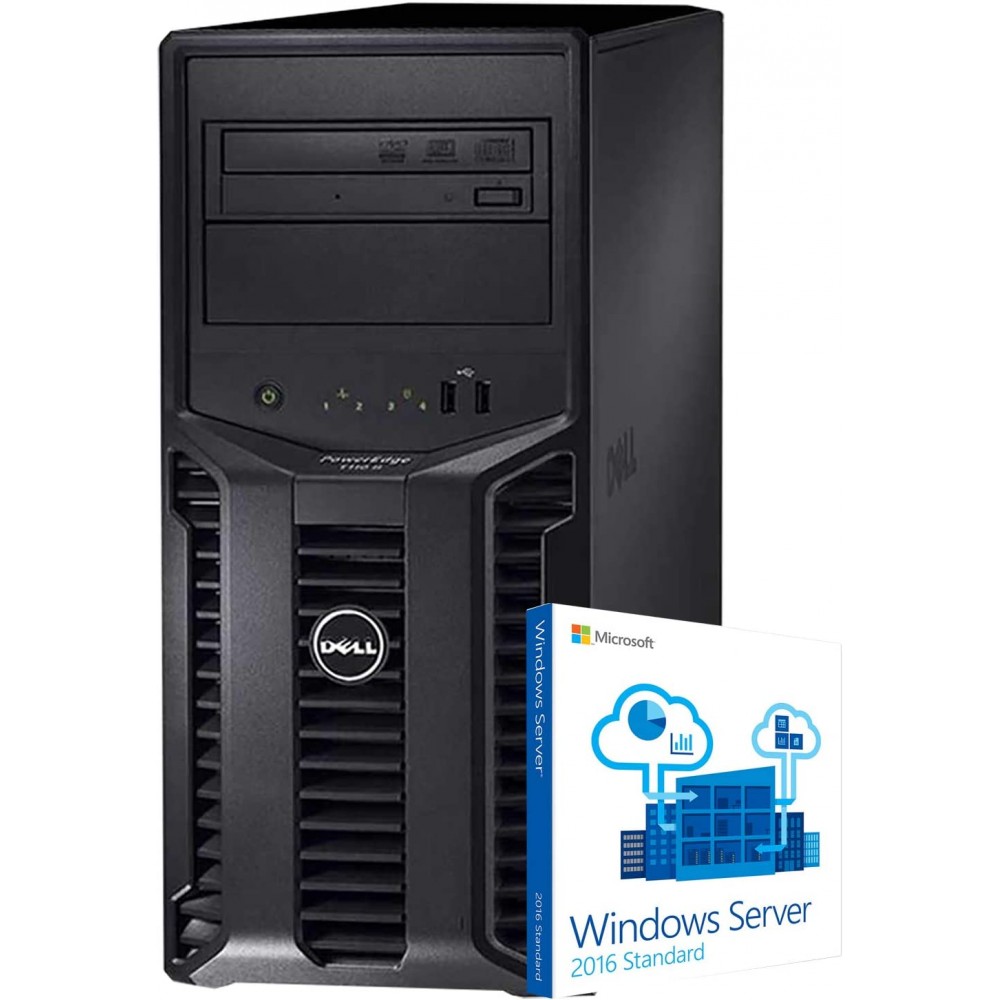 Dell PowerEdge T110 II Tower Server - Xeon E3-1220, 4GB DDR3, 1TB HDD, Windows Server 2016