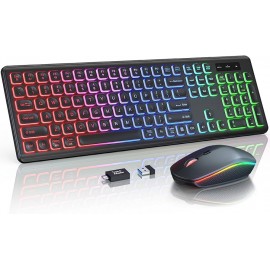 TechRebellion Wireless Keyboard & Mouse Combo 