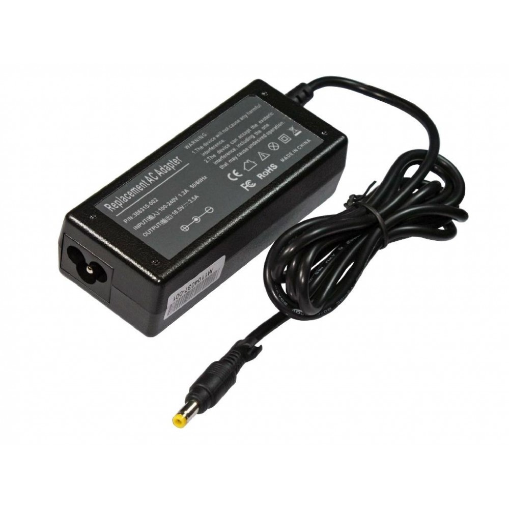HP PA-1650-02H YELLOW PIN AC ADAPTER 18.5V - 3.5A
