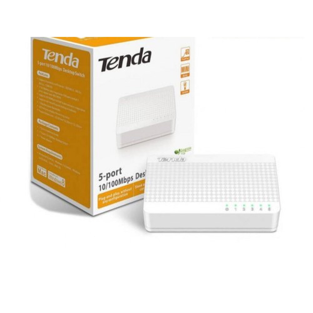 TENDA S105 5-PORT 10/100MBPS DESKTOP SWITCH