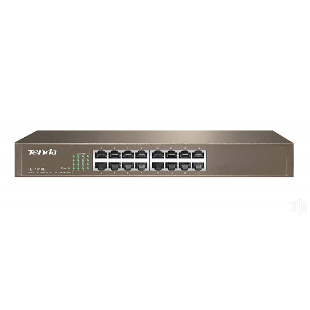 TENDA TEF1016D 16-PORT 10/100MBPS DESKTOP ETHERNET SWITCH