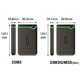 Transcend 1 TB StoreJet M3 Military Drop Tested USB 3.0 External Hard Drive