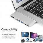 Generic 6 In 1 USB C Hub For MacBook, Ultrabook, Chromebook, PC & USB-C Devices