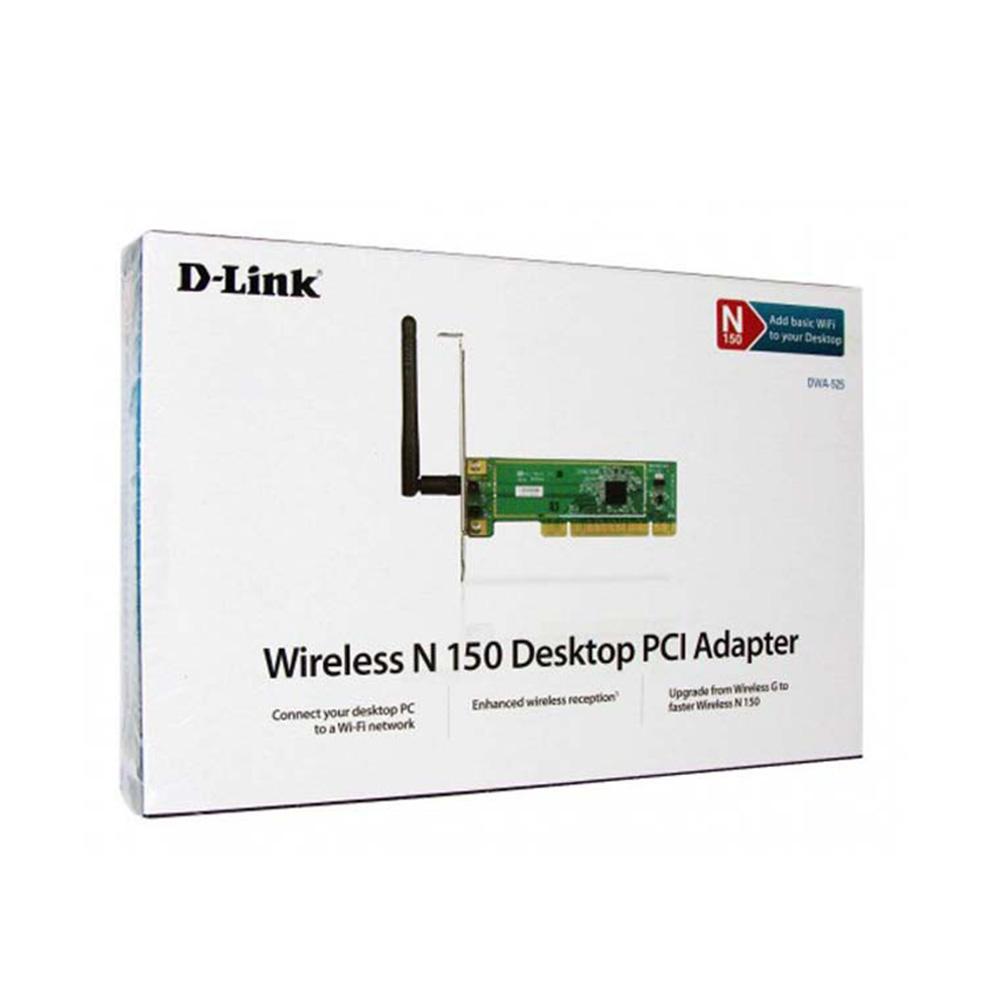 D-LINK DWA-525 WIRELESS N 150 DESKTOP PCI ADAPTOR